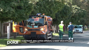 Díky novému stroji letos v MOb Ostrava-Jih technické služby opravily dvakrát více výtluků