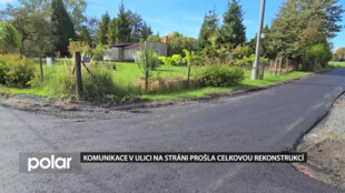 Komunikace v ulici Na Stráni prošla celkovou rekonstrukcí