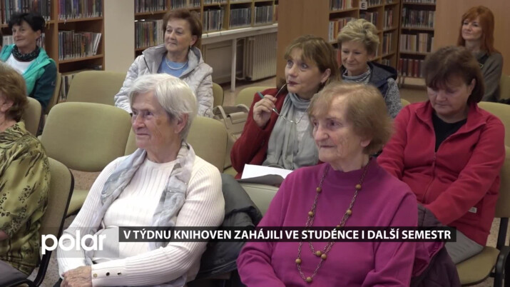 V Týdnu knihoven zahájili ve Studénce i další semestr Univerzity III. věku