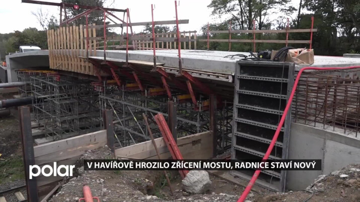 V Havířově hrozilo zřícení mostu, radnice staví nový