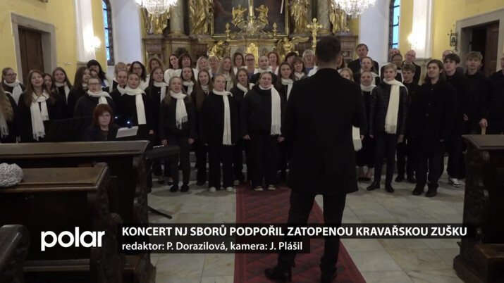 Koncert novojičínských sborů podpořil také zatopenou uměleckou školu v Kravařích