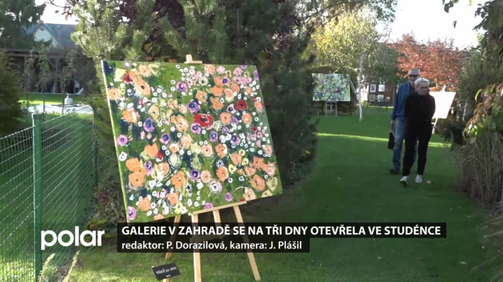 Obrazová galerie v zahradě se na tři dny otevřela ve Studénce