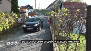 Do letošních oprav chodníků a silnic jde 10 milionů, děravá cesta na Kojetín ještě musí počkat