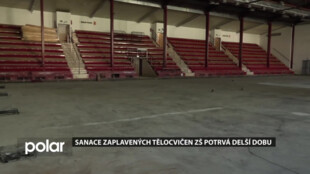 Sanace zaplavených tělocvičen opavských základních škol potrvá delší dobu