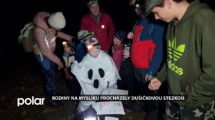 Rodiny na Myslíku procházely dušičkovou stezkou