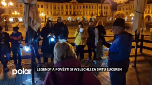 Legendy a pověsti si lidé vyslechli během procházky za svitu luceren