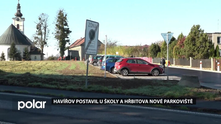 Havířov postavil u školy a hřbitova v Bludovicích nové parkoviště