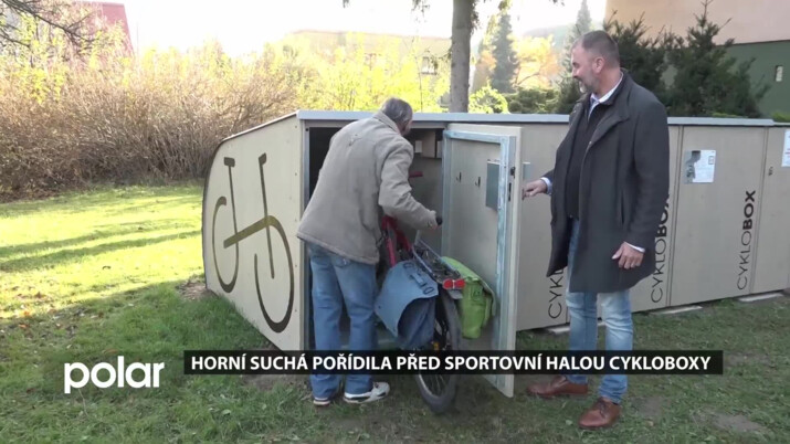 Horní Suchá pořídila před sportovní halou cykloboxy