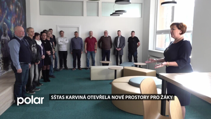 SŠTaS Karviná otevřela nové prostory pro žáky, nově mají k dispozici odpočinkovou zónu