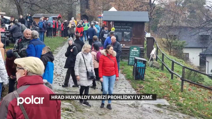 Hrad Hukvaldy nabízí prohlídky i v zimě, lidé uvidí i záchranné stavební práce