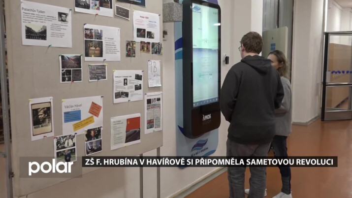 ZŠ F. Hrubína v Havířově si připomněla Sametovou revoluci, na programu se podíleli samotní žáci