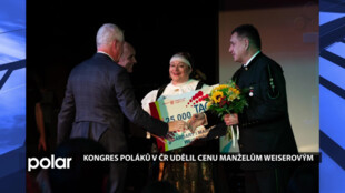 Kongres Poláků v ČR udělil cenu manželům Weiserovým z Horní Suché