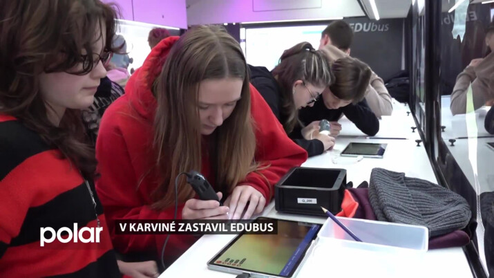 V Karviné opět po roce zastavil EDUbus, žáci byli nadšení