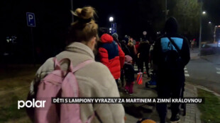 Děti s lampiony vyrazily za svatým Martinem a Zimní královnou