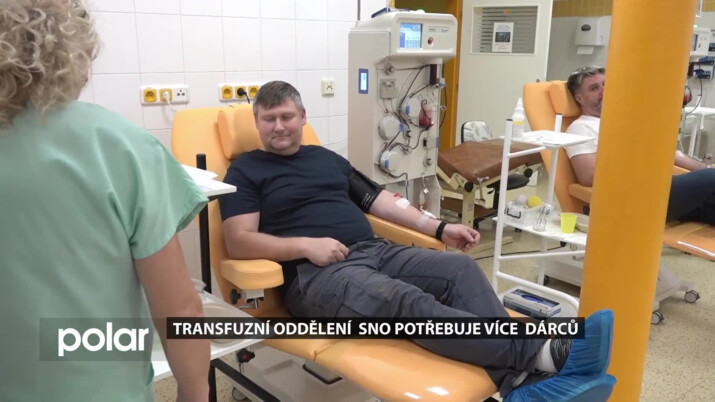 Transfuzní oddělení SNO potřebuje více dárců