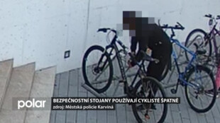 Bezpečnostní stojany používají cyklisté špatně, kolo se dá lehce odcizit