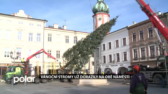 Frýdek-Místek už má své vánoční stromy. Letos se chystá rozsvícení na obou náměstích