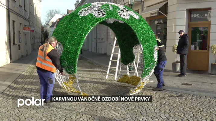 Karvinou vánočně ozdobí nové prvky, jsou vhodné k pořizování fotografií