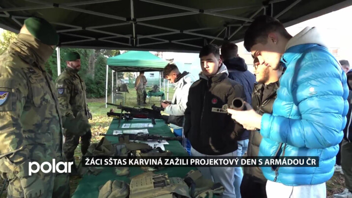 Žáci SŠTaS Karviná zažili projektový den s Armádou ČR