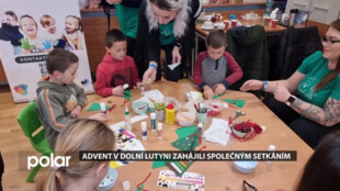 Advent v Dolní Lutyni zahájili společným setkáním a dětským výtvarným kreativem