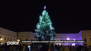 Karviná zahájila adventní čas rozsvícením vánočního stromu