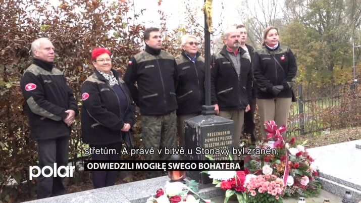 Odwiedzili mogiłę swego bohatera