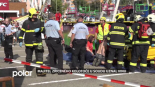 Majitel zříceného kolotoče u soudu uznal vinu, zraněným zaplatí bolestné a škody