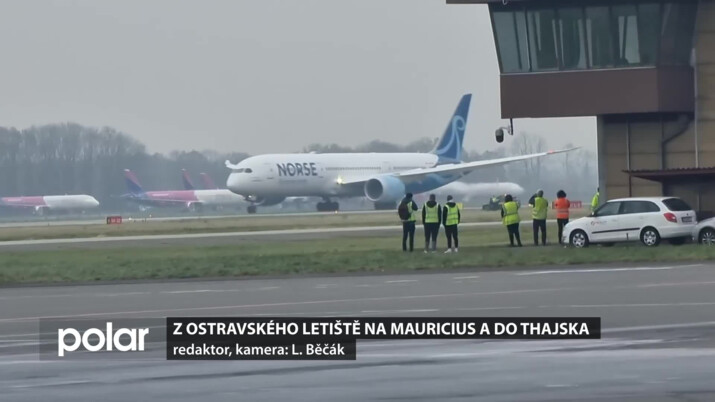 Z ostravského letiště letěli první cestující na Mauricius, další míří do Thajska