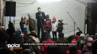 Lidé si užili první společné adventní setkání na Kostelci