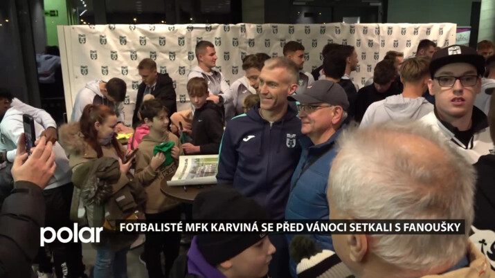 Fotbalisté MFK Karviná se před Vánoci setkali se svými fanoušky