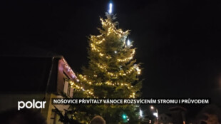 Nošovice přivítaly Vánoce rozsvícením stromu i lampionovým průvodem