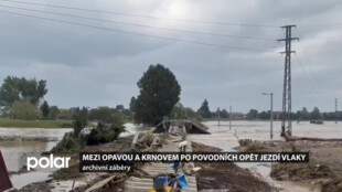 Mezi Opavou a Krnovem po povodních opět jezdí vlaky