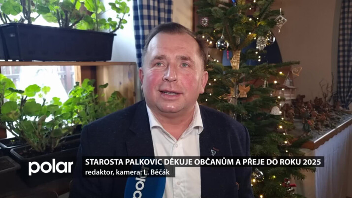 Starosta Palkovic Radim Bača děkuje občanům a přeje do nového roku