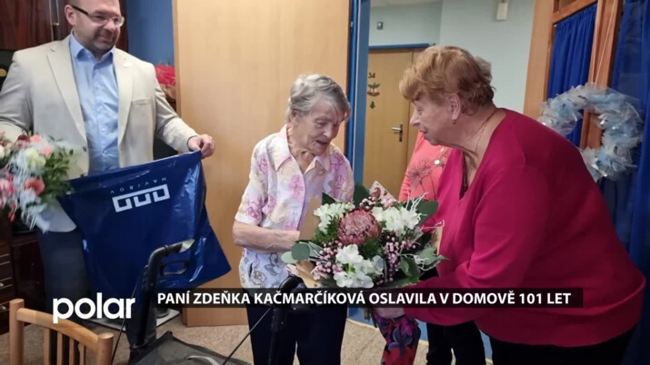 Paní Zdeňka Kačmarčíková oslavila v havířovském domově seniorů 101 let