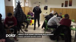 Lidé bez domova v mrazivých dnech plní denní centrum i noclehárnu v Opavě