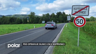 ŘSD opravuje silnici I/58 v Kopřivnici