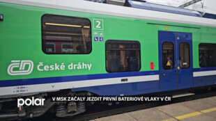 V Moravskoslezském kraji začaly jezdit první bateriové vlaky v ČR