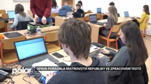 Mistrovství ČR ve zpracování textů pořádala OA a SOŠ logistická v Opavě