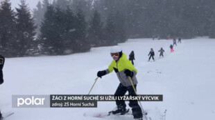 Žáci ze ZŠ v Horní Suché vyrazili na lyžařský kurz do Jeseníků.