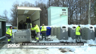 Nové šedé kontejnery umožní lidem ve Frýdku-Místku třídit drobné kovy