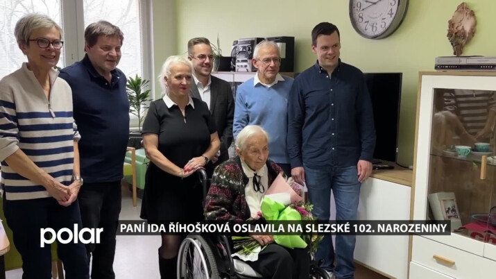 Paní Ida Říhošková oslavila ve slezskoostravském domově 102. narozeniny