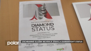 Záchranná služba MS kraje získala diamantový status. Ocenění je za špičkovou péči o pacienty s mrtvicí