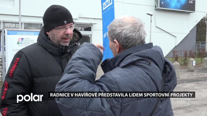 Vedení Havířova v rámci mobilní radnice představilo lidem sportovní projekty