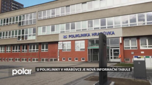 Nová informační interaktivní tabule slouží lidem u polikliniky v Ostravě-Hrabůvce