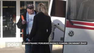 Zaměstnanec porubské radnice pomohl se záchranou života