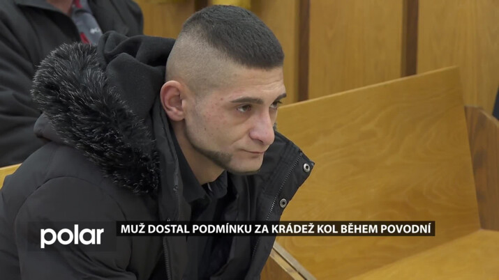 Podmínka za krádež kol během povodní: Soud zohlednil lítost i spolupráci s policií