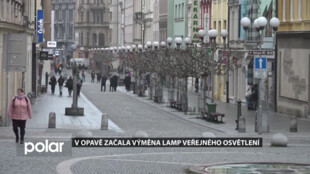 V Opavě mění sodíkové lampy veřejného osvětlení za úspornější LED lampy