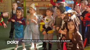 Frýdlantští předškoláci si užili veselý karneval s klauny