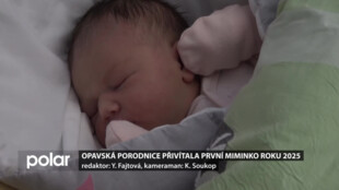 Opavská porodnice přivítala první miminko roku 2025. Magdalénka se má čile k světu