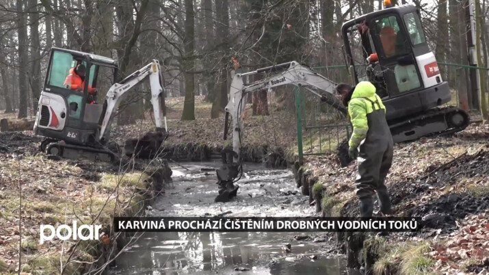 V Karviné se čistí drobné vodní toky, například Mlýnka nebo Rájecký potok